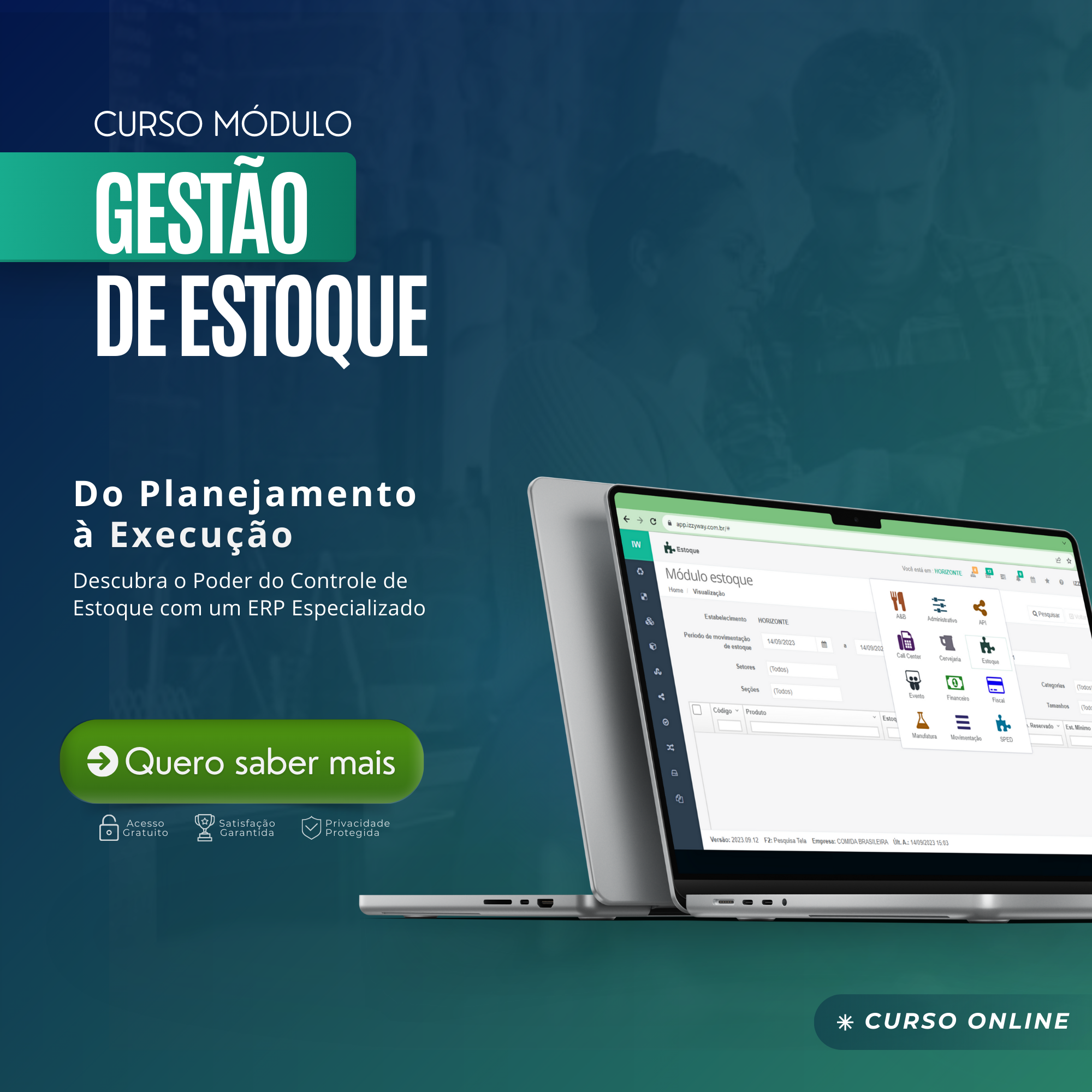 Curso módulo estoque IzzyWay